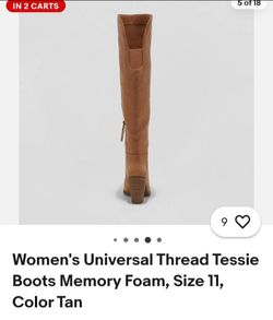 Knee high swade boots size 10