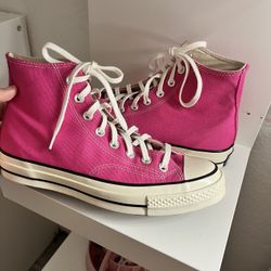 Hot Pink High Top Chuck Taylor Converse 