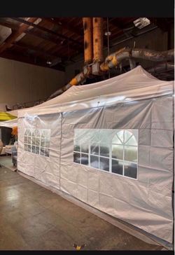 Moving sale!! 10x20ft Canopy SIDEWALLS Only, White (Frame Not Included)