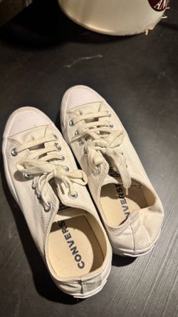 Converse white platform shoes (size 7)