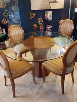 Dining Set Glass Top