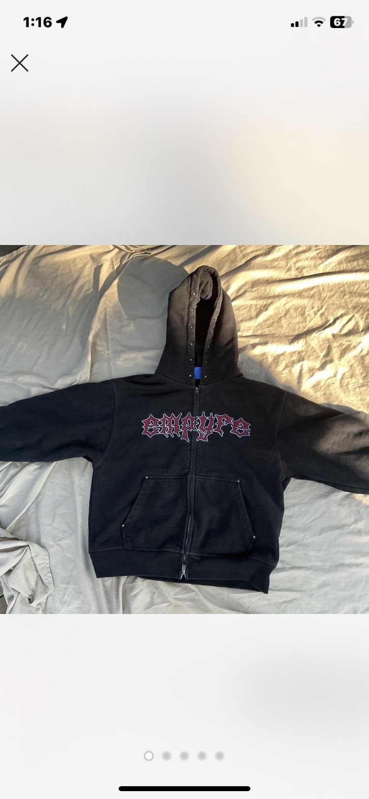 Empyre Zip Up Sweater