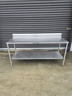 Commercial Stainless Steel Prep Table 72" x 24"
