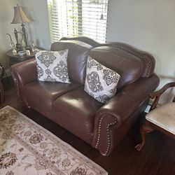 Genuine Leather Sofa Set