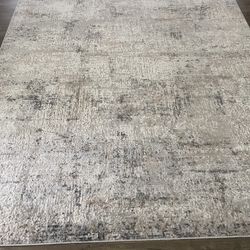 Gray, Tan, Charcoal 8x10 Area Rug