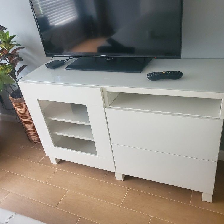 White TV Stand