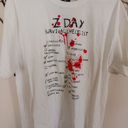 Jinx Z Day Survival Checklist White T-Shirt 