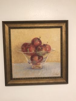 Framed Picture Of Apples