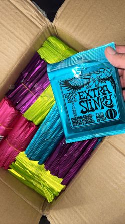 Ernie Ball Strings Lot – 8, 11 & 12 Gauge Assorted Slinky Packs