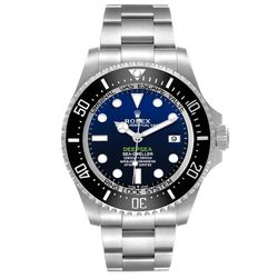 *2024 Men's Rolex 44mm Sea-Dweller Deepsea "James Cameron" Stainless Steel Oyster Perpetual Watch with Blue Dial and Black Bezel. (Pre-Owned Box/Card 