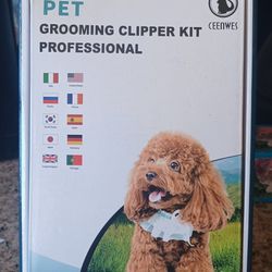 Pet Grooming Clipper Kit.