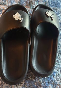 New Black Polo Slides Men’s 9-10 with Tag