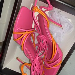 Pink  &  Orange Heels 