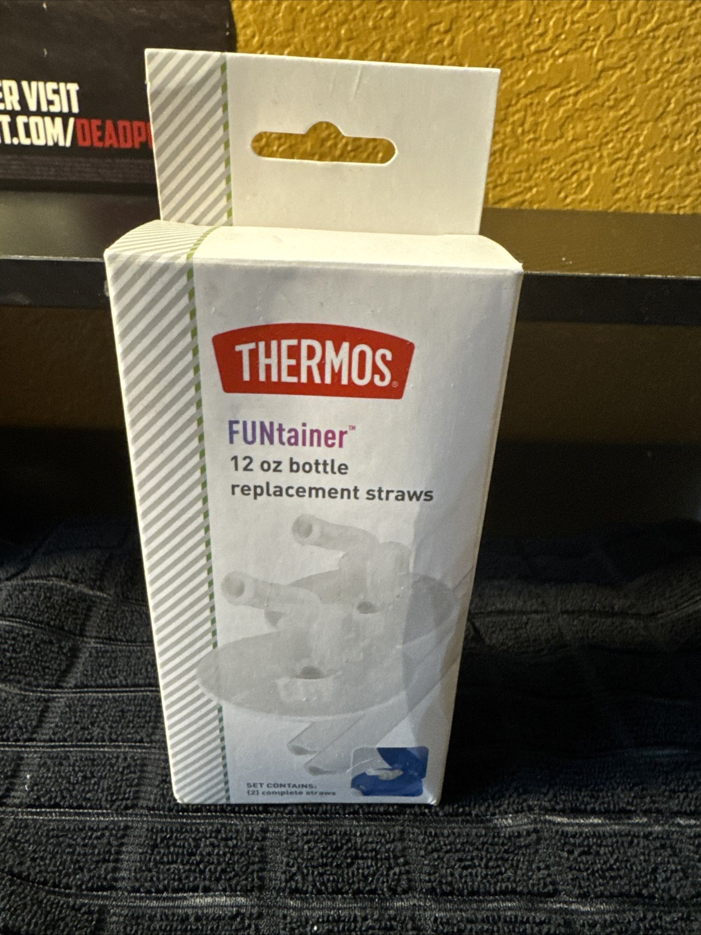 Replacement Straws for 12 oz Thermos FUNtainer® Bottle F410 F401, set of 2