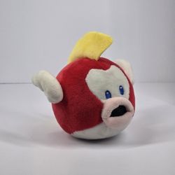 Nintendo Super Mario Kart Cheep Cheep Flying Fish Plush 5" Stuffed Animal Red