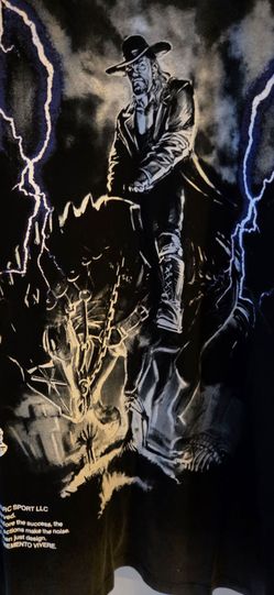 Dark sport Wolf's Club WWE The Undertaker  Size Large COLLABORATION RARE  Only 1000 made This Is# 713 out of 1000 great collaboration t-shirt brand ne
