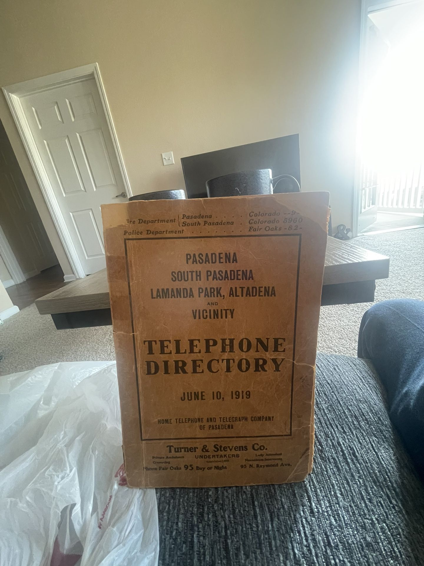 1919 Telephone Directory 