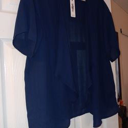 New Navy Blue Dress  Vest