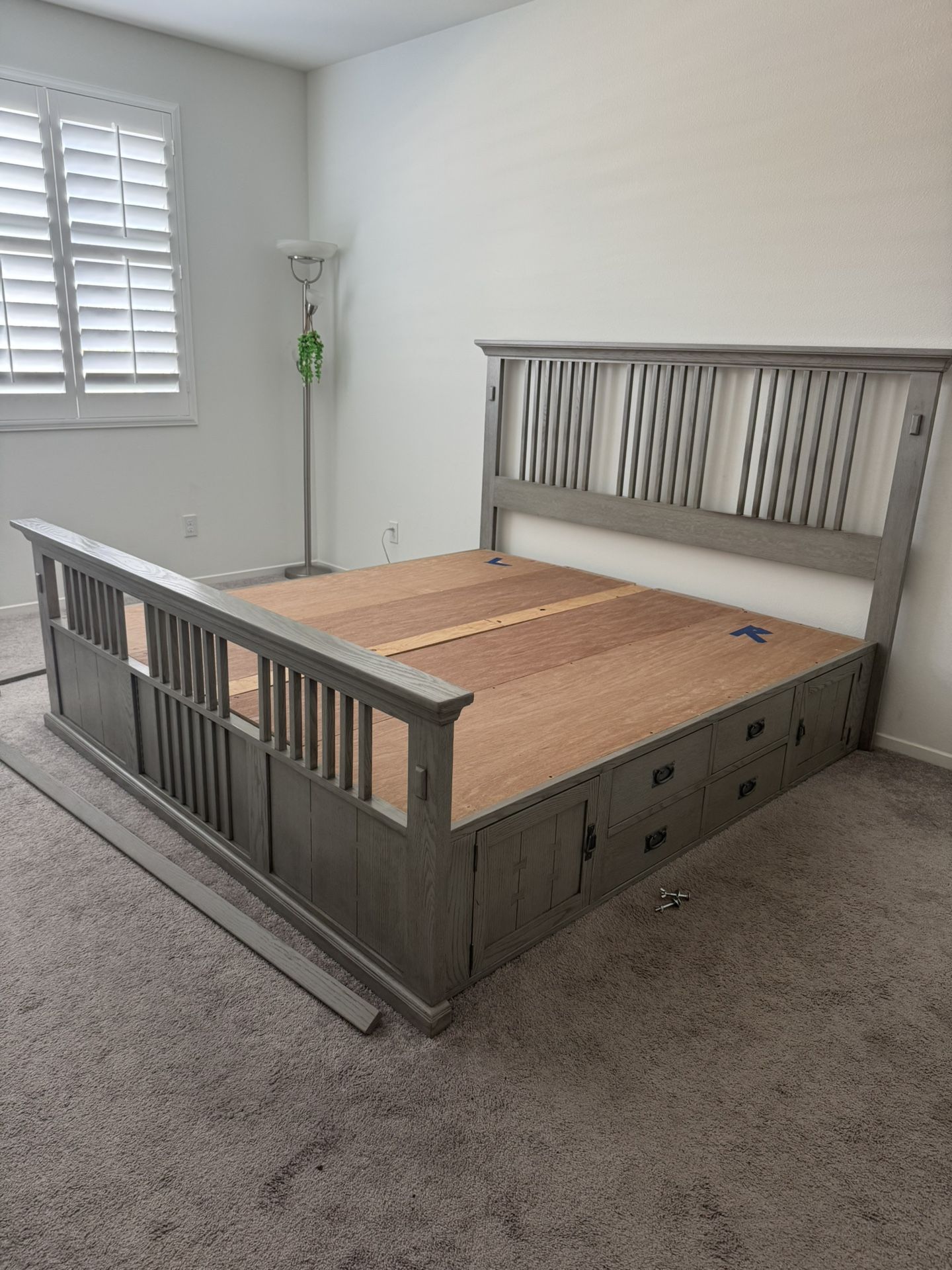 ge Bed Frame King Size Bed with Headboard NO MATTRESS