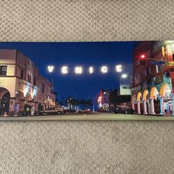 Large Venice Beach Art Print on Canvas