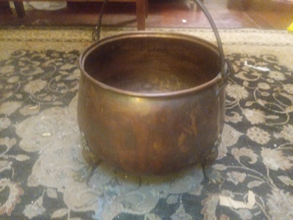 Very Old Copper Foot Tub Like 20 X20 Across