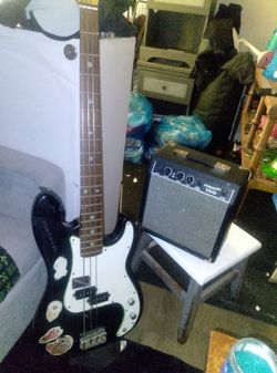 Beginners Bass+Starcaster FenderAmp