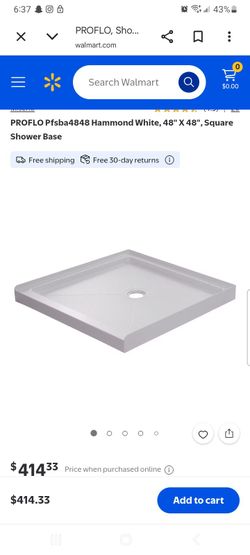 Shower Base 48 x 48
