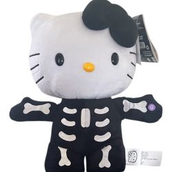 Hello Kitty Skeleton Plush 🖤