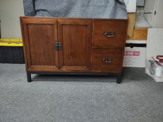 Cabinet - File/Storage. Room & Board. Brown. 48"L x 22.25"W x 32.25"H