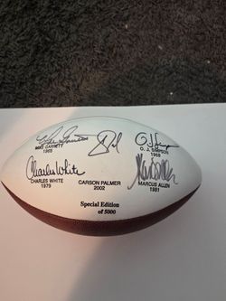5 USC Heisman Winners Signed Limited Edition USC Football