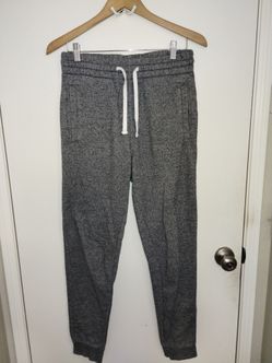 H&M Divided Joggers Mens Large Heather Gray Drawstring Waist Tapered Size Small