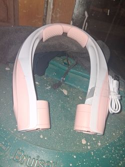 Portable rechargeable neck fan