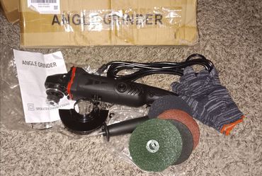 Electric Angle Grinder with Discs