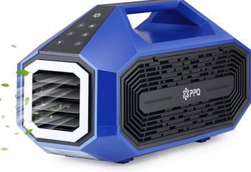 Portable 3000 BTU Air Conditioner – 4 Modes, LED Light & Wireless Charging