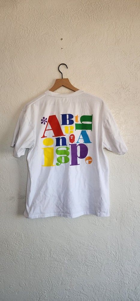 Bape multicolor logo tee
