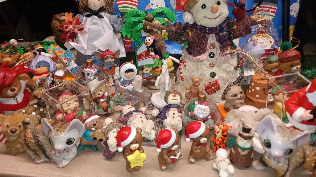 Lot Of Collectable Christmas Decorations