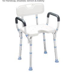 Brand New Shower Chair With Back And Arms 