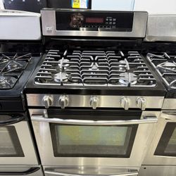 LG Stainless steel 5 burner range stove 