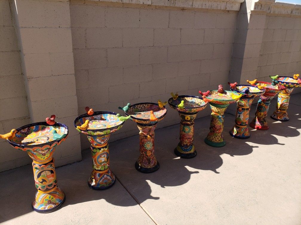 Talavera Birdbaths