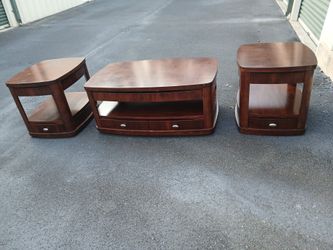3 piece  mahogany table set