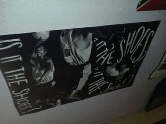 Rare 1990 Spike Lee / Michael Jordan Nike Promotional Poster 36x23 (Is it the Shoes)