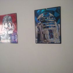 Star Wars Metal Wall Art Set – R2-D2 & Darth Vader