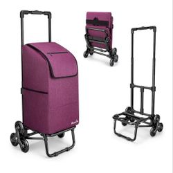 KEDSUM 2 in 1 Stair Climbing Cart- Purple 