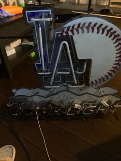 LA DODGERS  COORS LIGHT NEON LIGHT