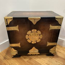 Vintage Korean Tansu-style chest cabinet 