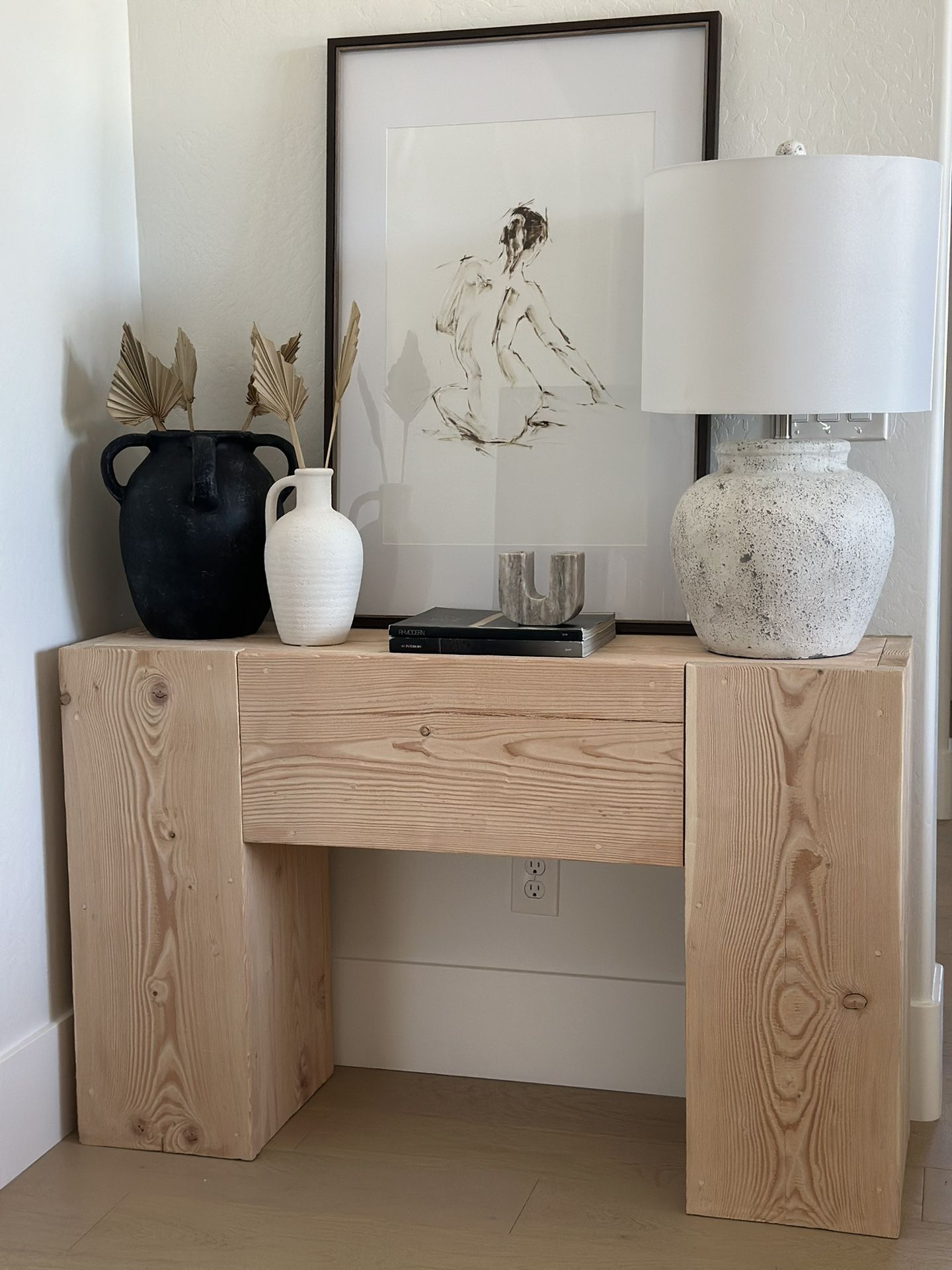 Wood Console Table