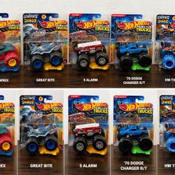 Hot Wheels Monster Trucks – New (Sharks & Dino Series) – Choose Your Favorite!