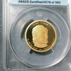 7SP01 JOHN TYLER 2009 S PRESIDENT DOLLAR