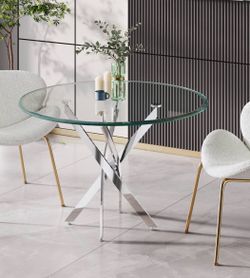 Gorgeous NEW Glass Dining Table - NEGOTIABLE PRICE