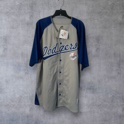Dodgers Grey Jersey Size Xl New